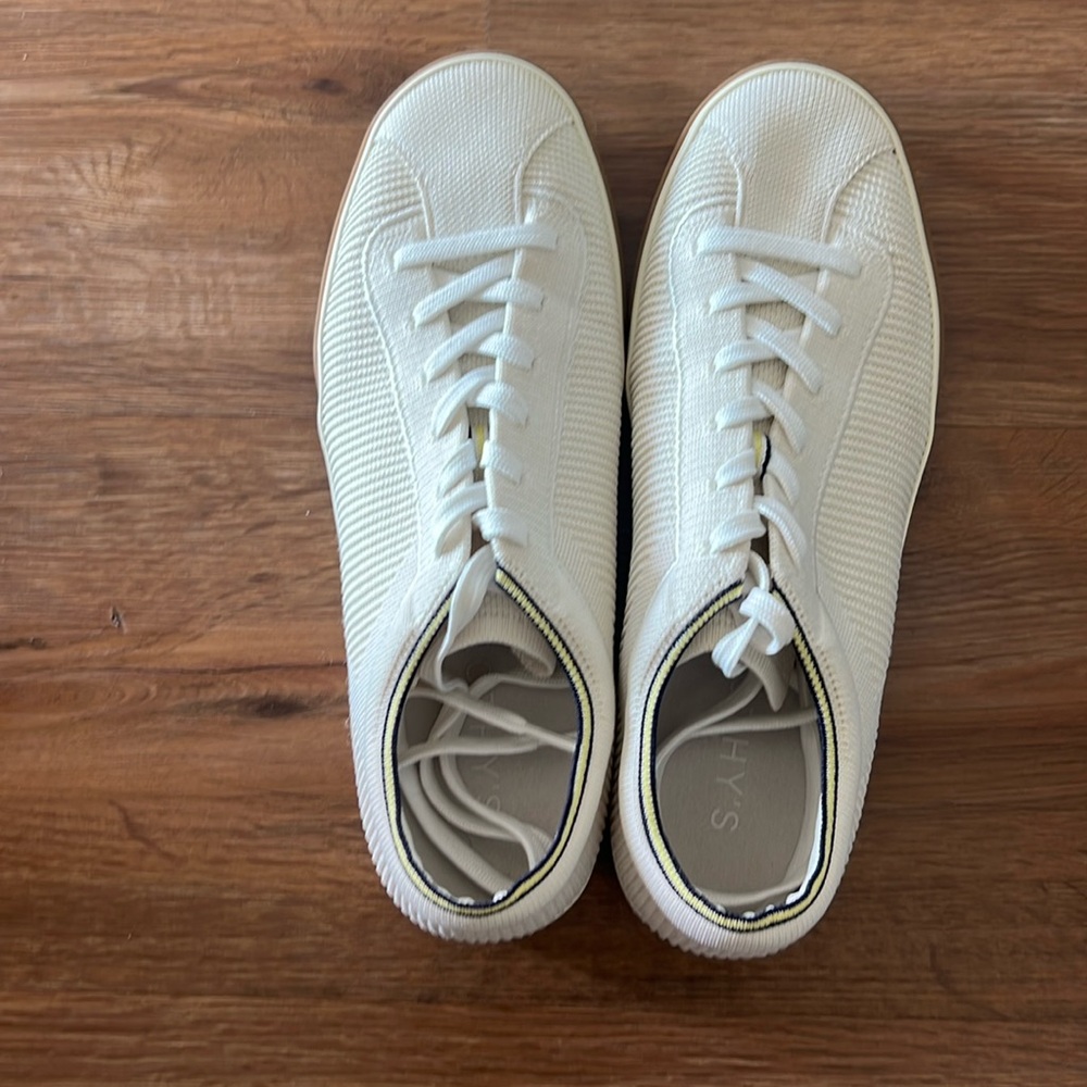 Rothy's The Lace Up Sneaker Vanilla Size 10